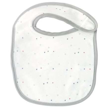 Lot de 2 bavoirs naissance GAIA gris BEBE9 CREATION - 2