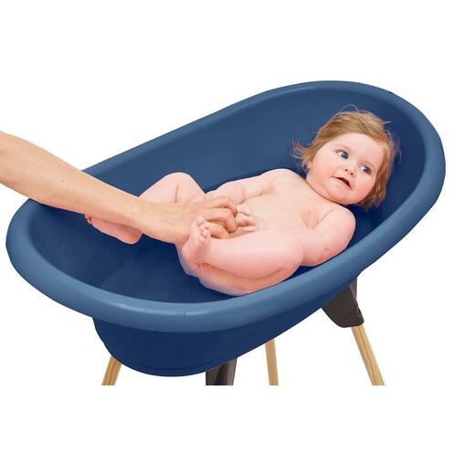 Thermobaby® Set de bain baignoire bébé Vasco PP, fleur bleue