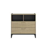 Commode 2 tiroirs 2 niches AMARO