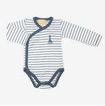 Body croisé 0M rayure Blanc/Bleu