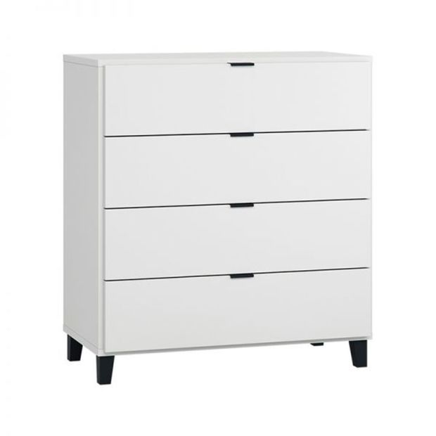 Commode 4 tiroirs SIMPLE Blanc VOX