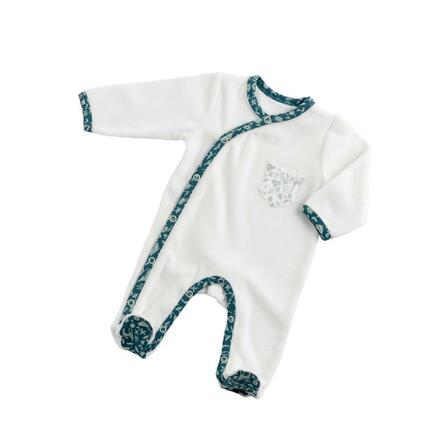 Pyjama 1 mois sans col motif tilleul Promenons nous SAUTHON Baby déco