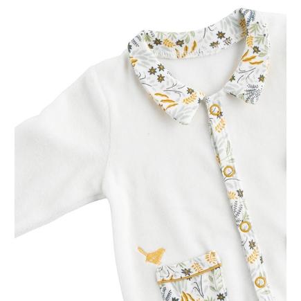 Pyjama Naissance avec col motif végétal Promenons nous SAUTHON Baby déco - 3