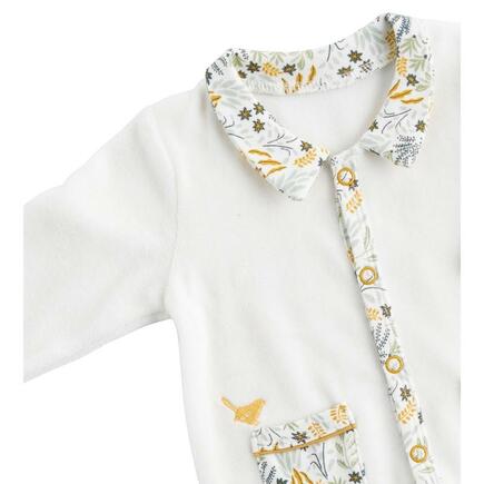 Pyjama 3 mois avec col motif végétal Promenons nous SAUTHON Baby déco - 3