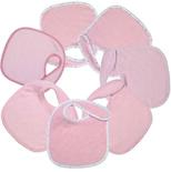 Lot de 7 bavoirs naissance rose