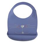 Bavoir Silicone Chat Marine 24x31