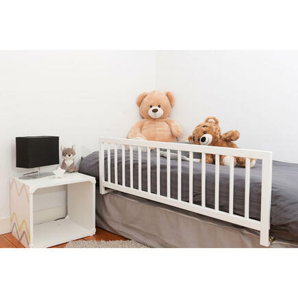 Barrière de lit LIVIA bois Blanc 120 cm BEBE9 REFERENCE, Vente en ligne de  Barrière de lit et accessoires