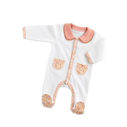 Pyjama Naissance avec Col Motif Floral Babywear ESMEE  SAUTHON Baby déco