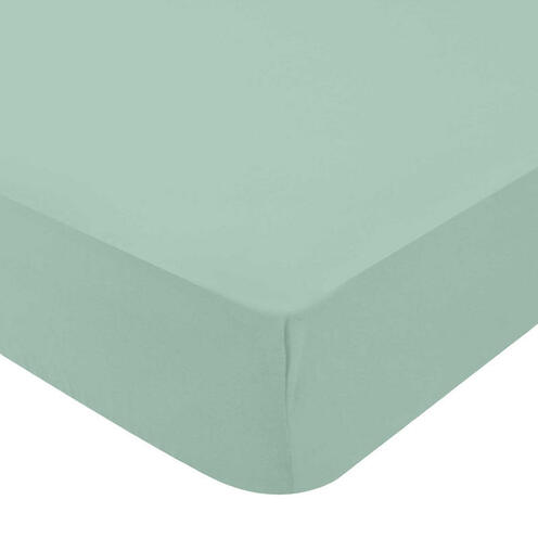 Drap Housse Jersey 70x140 cm Vert De Gris FEE MOI DORMIR, Vente en