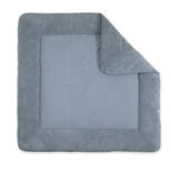 Tapis de parc 100x100cm Coton Stone Bleu