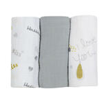 Lot de 3 langes 70x70 cm I Love You