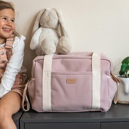 Duo sac à langer maman et bébé Rose poudré