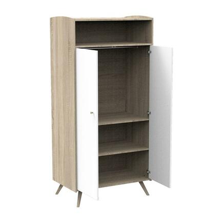 Armoire 2 portes 1 niche ACCESS Blanc Bois SAUTHON - 2