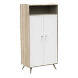 Armoire 2 portes 1 niche ACCESS Blanc Bois