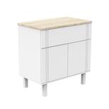 Commode 1 tiroir 2 portes ELEONORE Blanc