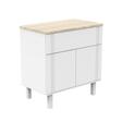 Commode 1 tiroir 2 portes ELEONORE Blanc SAUTHON