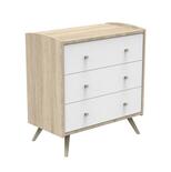 Commode 3 tiroirs ACCESS Blanc Bois