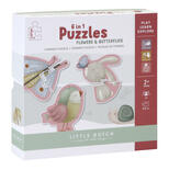 Puzzle 6 en 1 Flowers & Butterflies