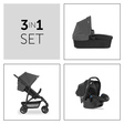 Poussette TRIO Rapid 4 Trioset Gris HAUCK - 8