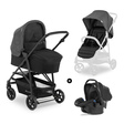 Poussette TRIO Rapid 4 Trioset Gris HAUCK