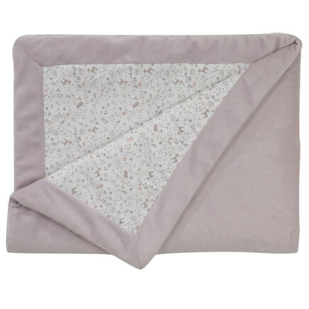 Couverture double face 75x100 cm LILAS DOMIVA