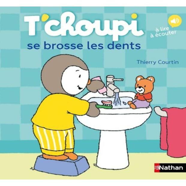 Livre T'choupi brosse les dents NATHAN, Vente en ligne de Livres