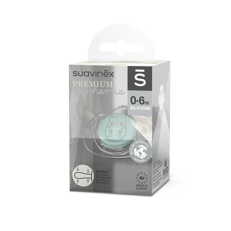Sucette avec tétine symétrique SX Pro Colour Essence SUAVINEX bleu -  Suavinex