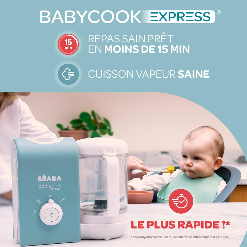Babycook Express Gris Velours BEABA, Vente en ligne de Robot multifonction