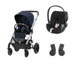 Poussette DUO Balios S Lux SLV Ocean Blue Cloud Z2 Deep Black