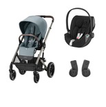 Poussette DUO Balios S Lux TPE Sky Blue Cloud Z2 Deep Black
