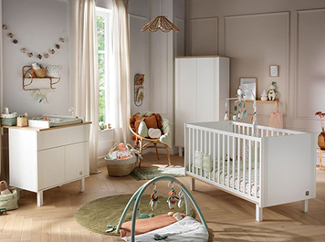 Chambre bébé complète blanche Bosque