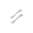 Lot de 2 cuillères 2ème âge silicone Velvet Grey/Sage Green BEABA