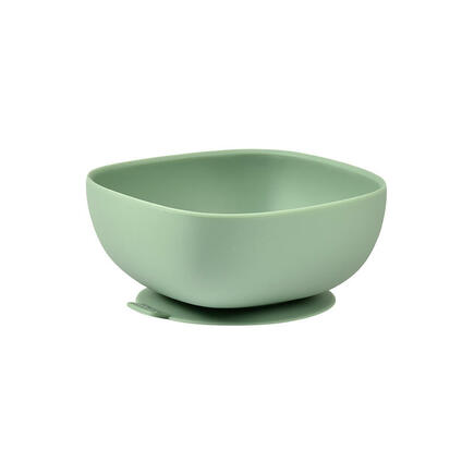 Bol silicone ventouse sage green