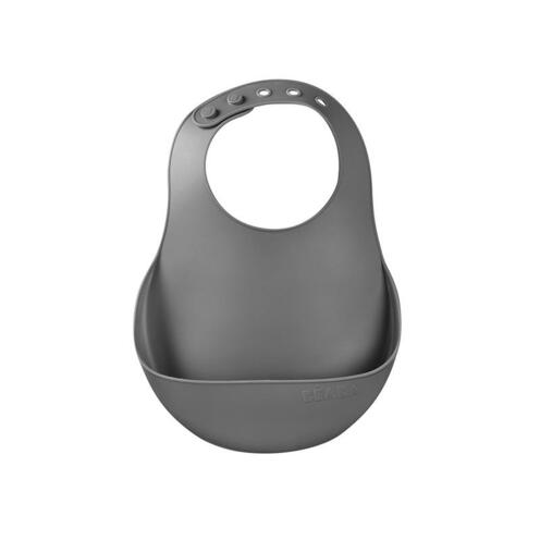 Beaba - Assiette silicone ventouse Minéral Gris