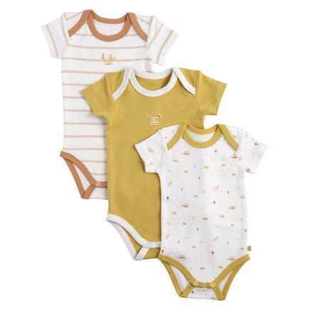 Lot de 3 bodies 3 mois manches courtes SUNLIGHT SAUTHON Baby déco