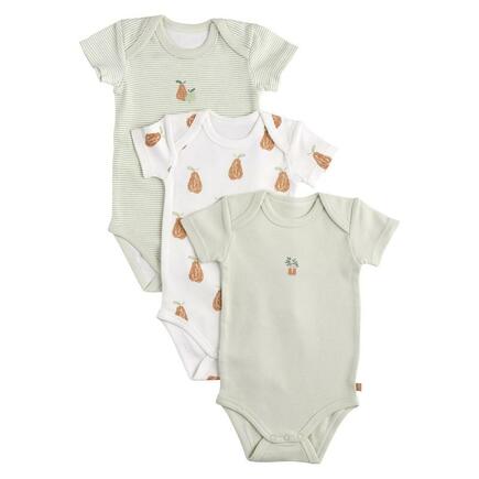 Lot de 3 bodies 3 mois manches courtes BOTANICA SAUTHON Baby déco