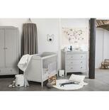 Chambre TRIO Lit 70x140 Commode Armoire OPERA Gris