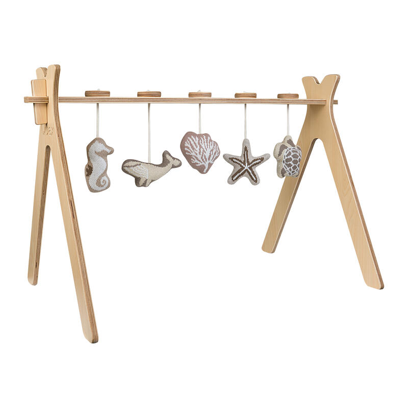 Arche d'activité avec 5 jouets tricot suspendus TIPI QUAX, Vente en ligne  de Tapis d'éveil et Arches d'éveil