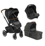 Poussette TRIO CROSSLIGHT + MICRO BB + IKOOS Cold Black