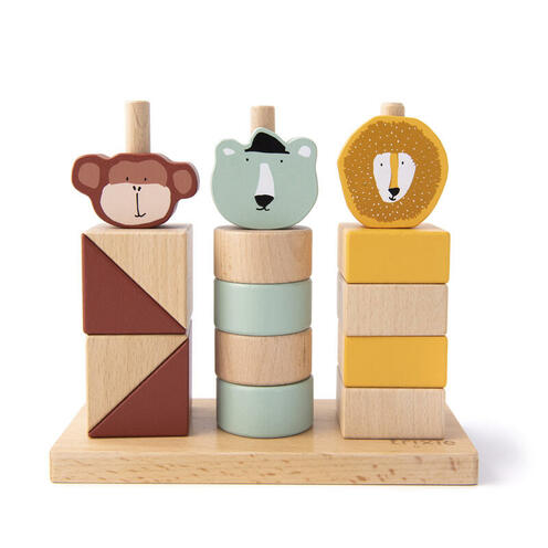 Jouets à Empiler et de Tri Jouet en Bois Bébé 1 an Jouets d'Éveil