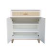 Petite Commode NAMI Cannes de Rotin Neige THEO - 3