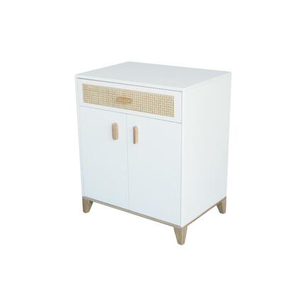 Petite Commode NAMI Cannes de Rotin Neige THEO