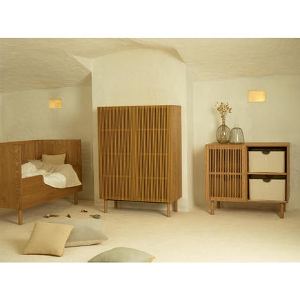 Chambre TRIO Lit 70x140 Commode Armoire HAI NO KI QUAX