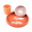 Coffret Repas en Silicone HAPPY CLOUDS Papaye DONE BY DEER