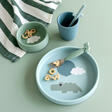 Coffret Repas en Silicone HAPPY CLOUDS Bleu DONE BY DEER - 4