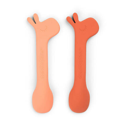Lot de 2 Cuillères Silicone LALEE Papaye DONE BY DEER - 2