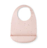 Bavoir Silicone CONFETTI Rose
