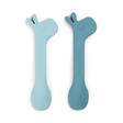 Lot de 2 Cuillères Silicone LALEE Bleu DONE BY DEER - 2