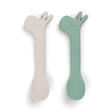 Lot de 2 Cuillères Silicone LALEE Vert DONE BY DEER - 2