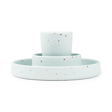 Coffret Repas Silicone CONFETTI Bleu DONE BY DEER - 2